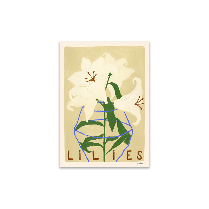 Lilies by Carla Llanos for The Poster Club
