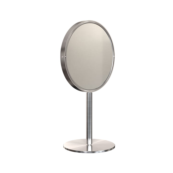 Nova2 Cosmetic mirror with 5x magnification 1943, brushed stainless steel, WxH 16x2 8. 6 cm from Frost