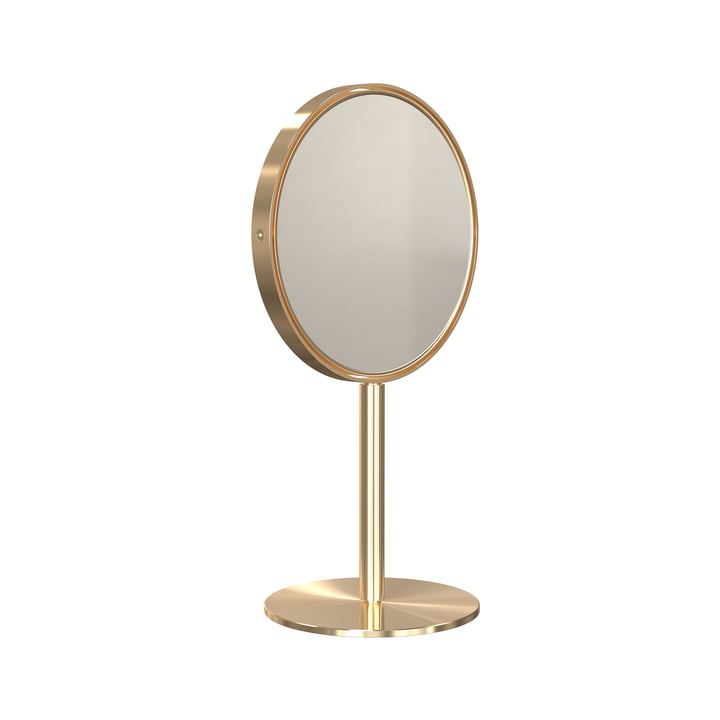 Nova2 Cosmetic mirror with 5x magnification 1943, gold brushed, WxH 16x2 8. 6 cm from Frost