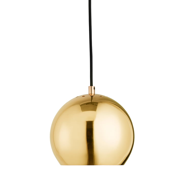 Frandsen - Ball Pendant light Ø 18 cm, solid shiny brass