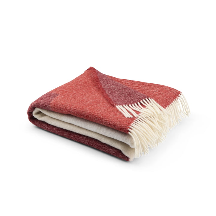 Echo Wool blanket 130 x 170 cm, red from Northern