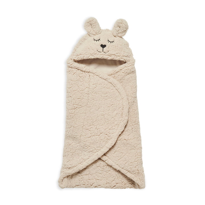 Wrap blanket Bunny, 100 x 105 cm, nougat by Jollein