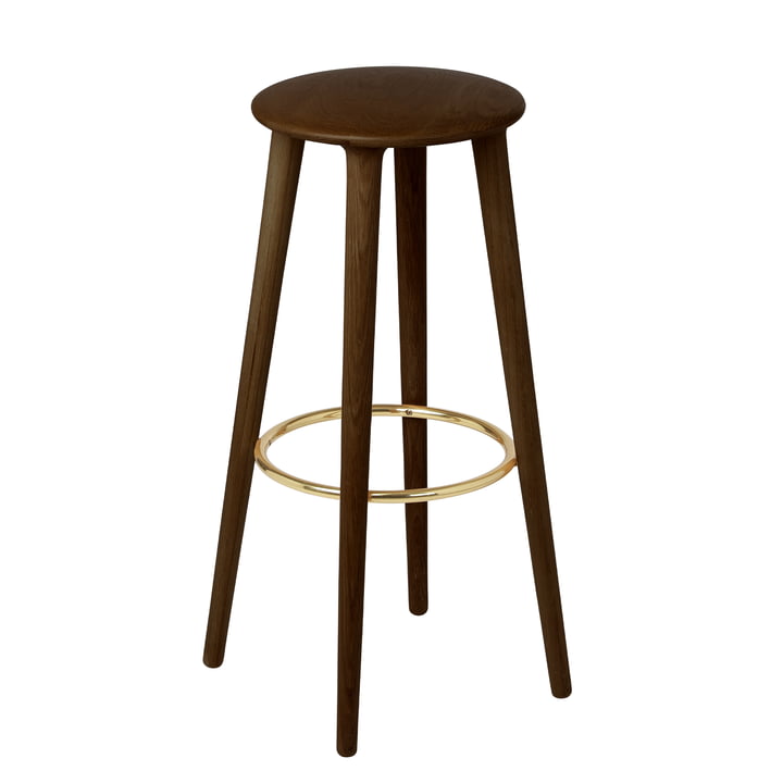 The Socialite Bar stool H 77.5 cm, dark oak from Umage
