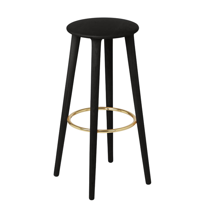 The Socialite Bar stool H 77.5 cm, black oak from Umage