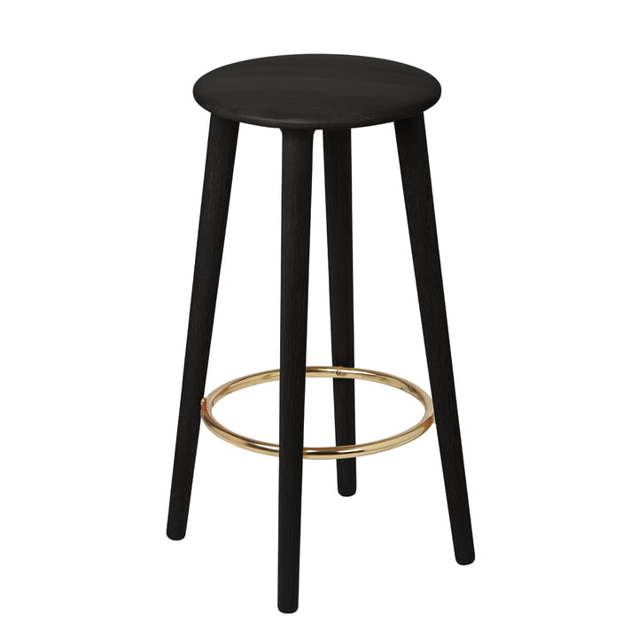 The Socialite Bar stool H 67.5 cm, black oak from Umage