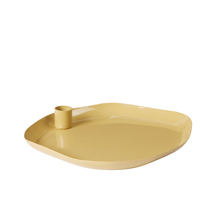 Mie Candle tray, taupe sand from Broste Copenhagen