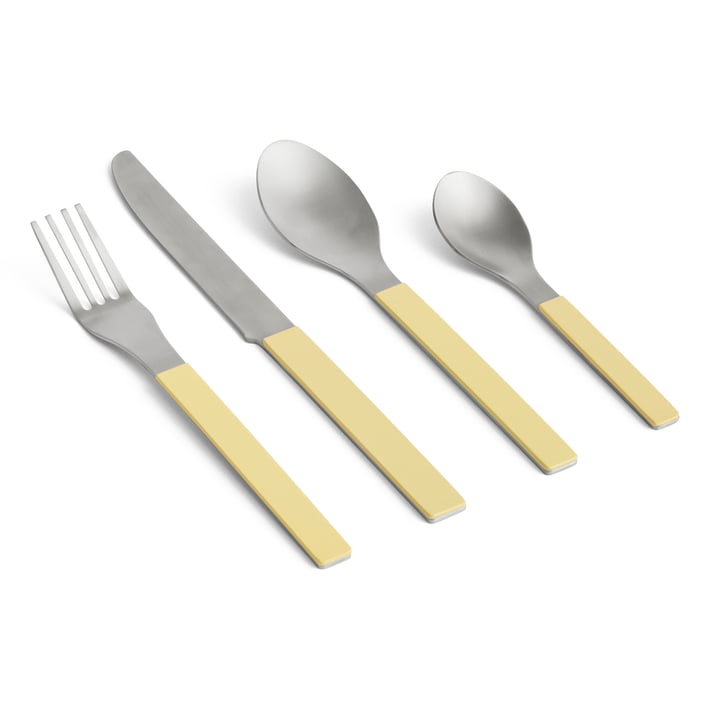 MVS Cutlery set, yellow (set of 4) by Hay
