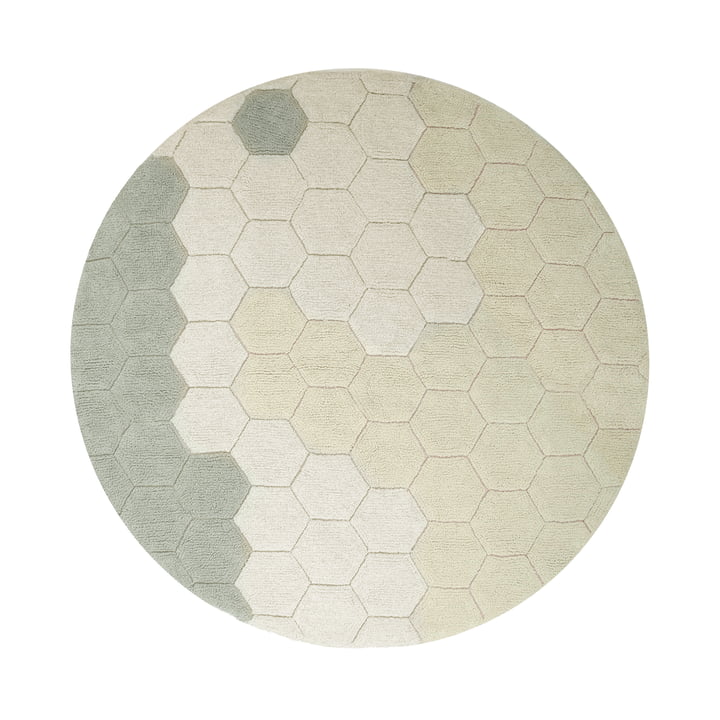 Honeycomb washable carpet from Lorena Canals
