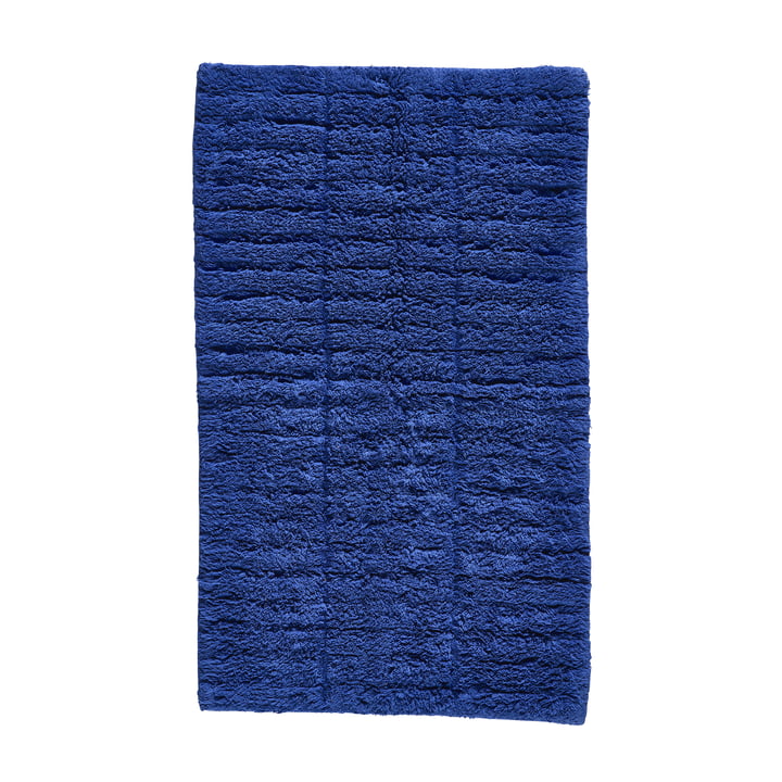 Tiles Bath mat, 80 x 50 cm, indigo blue by Zone Denmark
