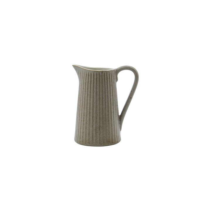 House Doctor - Pleat Jug, H13 cm, gray / brown