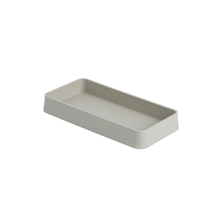 Arrange desktop tray, 12 x 25 cm, gray by Muuto
