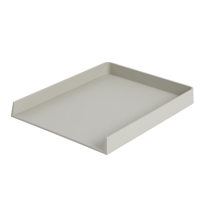 Arrange desktop tray, 32 x 25 cm, gray by Muuto