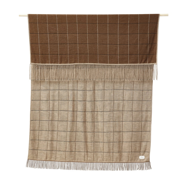 Aymara New Square blanket, 130 x 190 cm, brown by Form & Refine