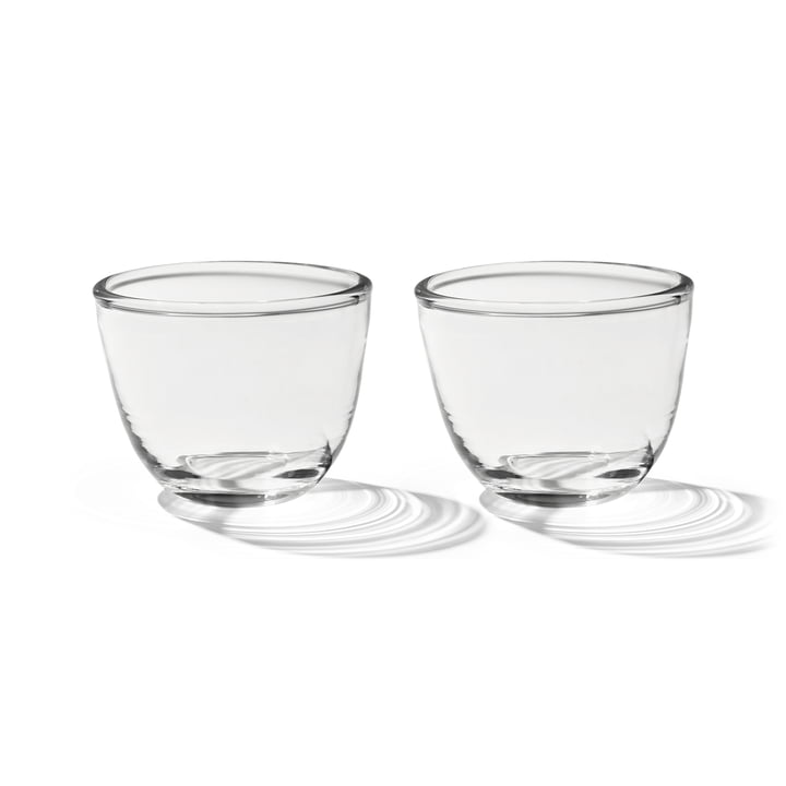 Pinho Glass, clear (set of 2) from Form & Refine