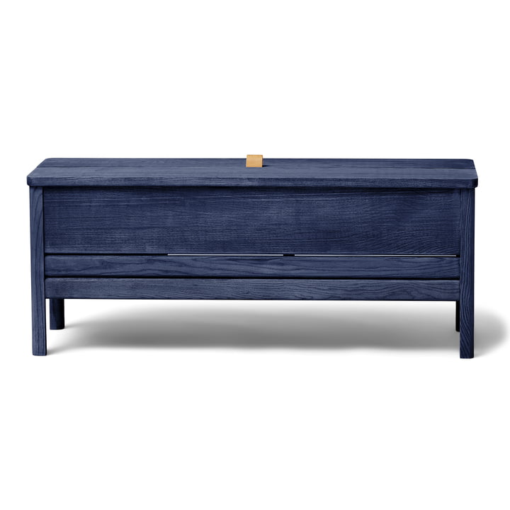A Line Chest bench 111.5 cm, indigo blue (Special Edition) by Form & Refine