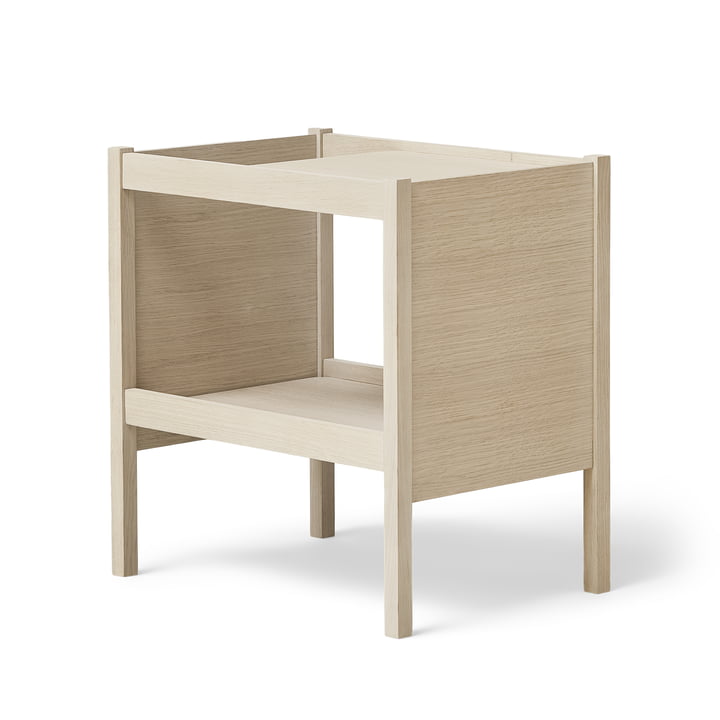 Journal Side table, white oiled oak from Form & Refine