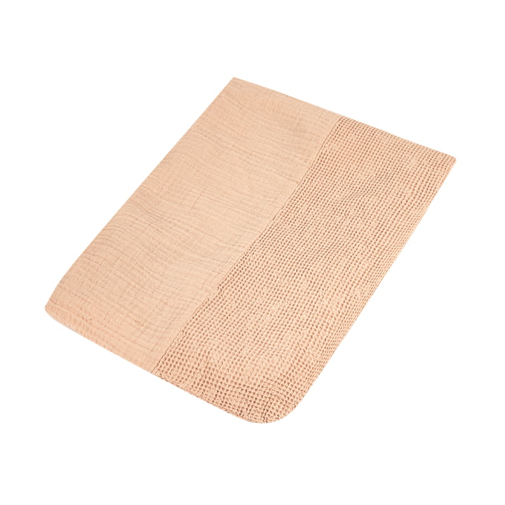 Wabi Sabi Cover for changing mat, 50 x 70 cm, powder pink by Nobodinoz