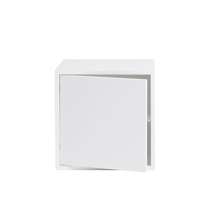 Muuto - Stacked System shelf module with door, medium / white