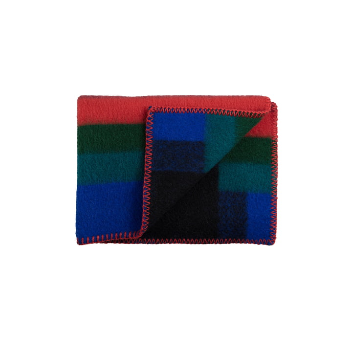 Røros Tweed - Mikkel Baby wool blanket 100 x 67 cm, dark
