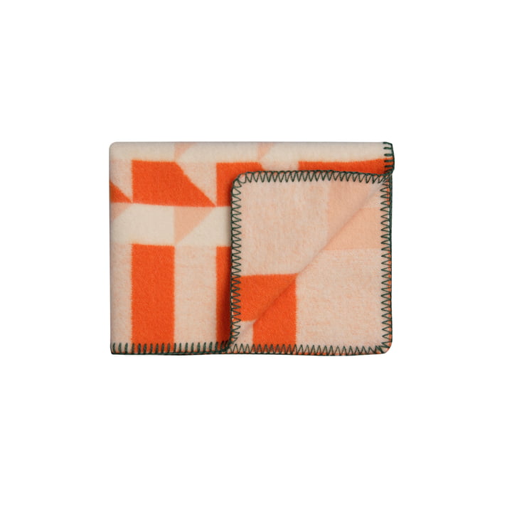 Røros Tweed - Kvam Baby blanket, 67 x 100 cm, orange