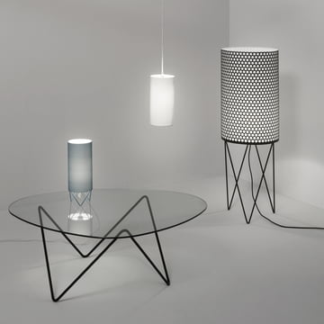 Comfortable, light atmosphere with the Pedrera lights and furniture from Gubi