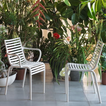 The PIP-e chair from Driade on the terrace