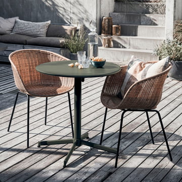 Helo bistro table Outdoor by House Doctor in color green