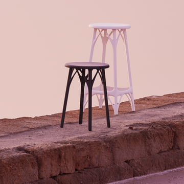 A.I. Light stool, H 45 cm, white from Kartell