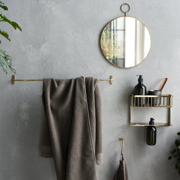 Welo Towel rack from House Doctor in the finish brass
