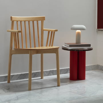 Dit Side table Ø 40 cm, rosso levanto / bright red by Normann Copenhagen