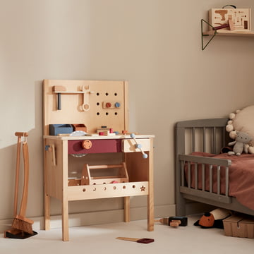 Kid's Hub Workbench with accessories from Kids Concept