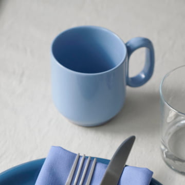Barro Mug with handle, light blue from Hay