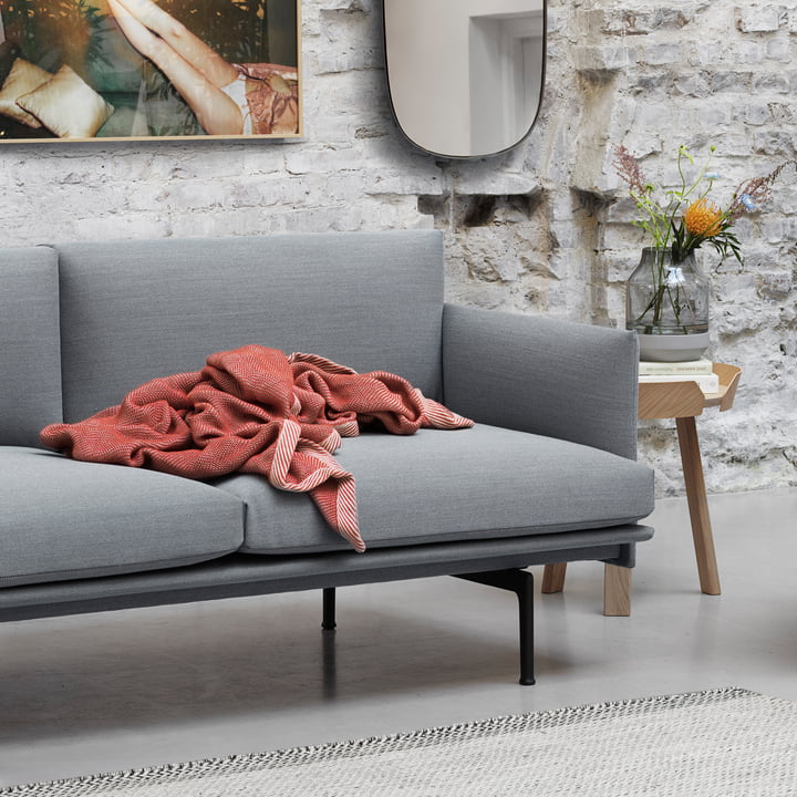 Ripple blanket from Muuto in red