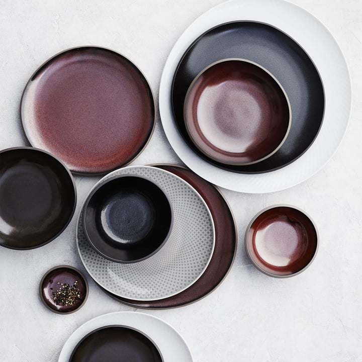 Junto tableware made of stoneware by Rosenthal