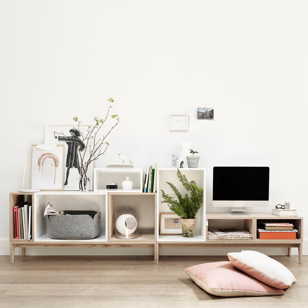 Stacked Shelving system from Muuto