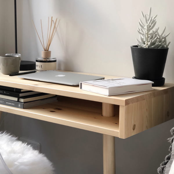 Capo console table in nature by Karup Design as desk