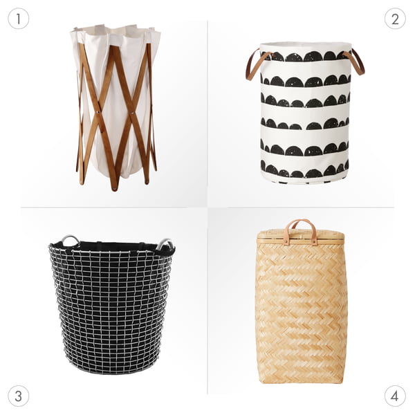Laundry baskets with modern designs