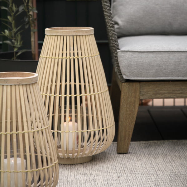 Large bamboo lantern for the summer terrace