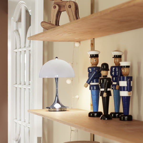 Panthella Portable Battery LED table lamp from Louis Poulsen